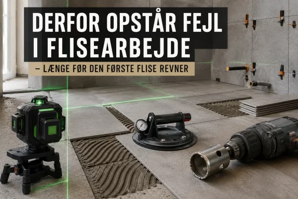 Derfor opst�r fejl i flisearbejde � l�nge f�r den f�rste flise revner