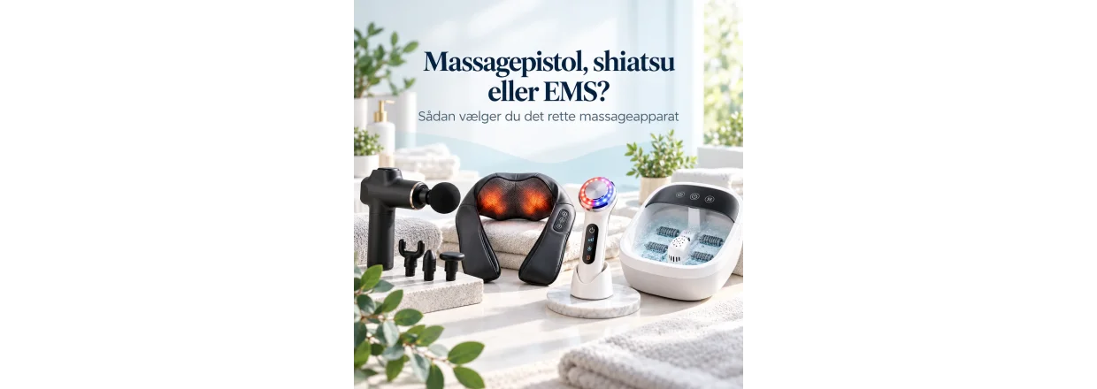 Massagepistol, shiatsu eller EMS? S�dan v�lger du det rette massageapparat