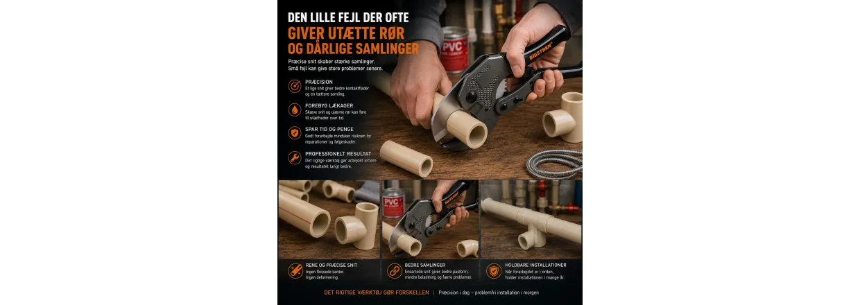 Den lille fejl der ofte giver ut�tte r�r og d�rlige samlinger