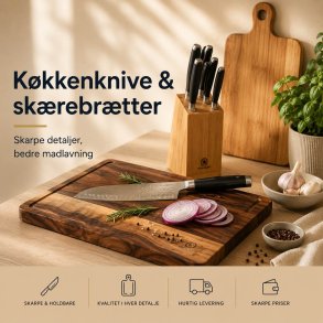 K&oslash;kkenknive & sk&aelig;rebr&aelig;tter
