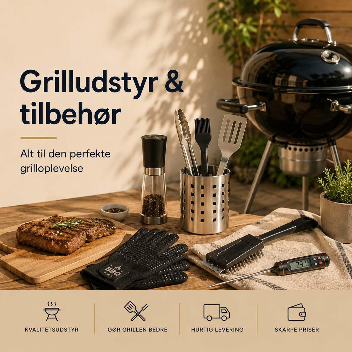 Grilludstyr & tilbeh&oslash;r