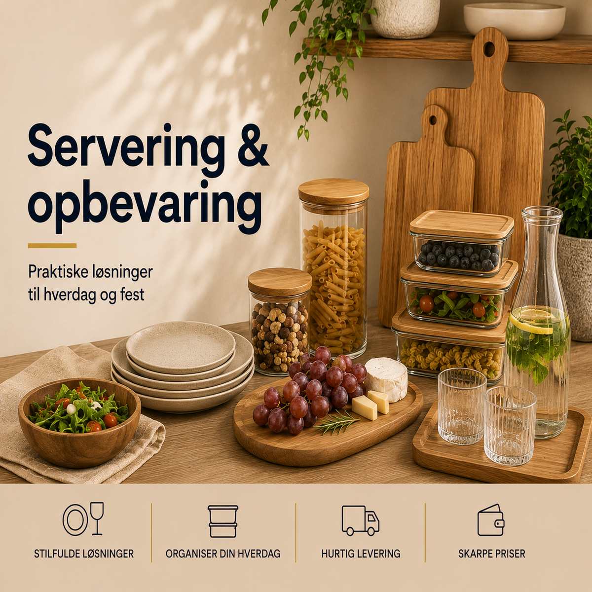 Servering & opbevaring