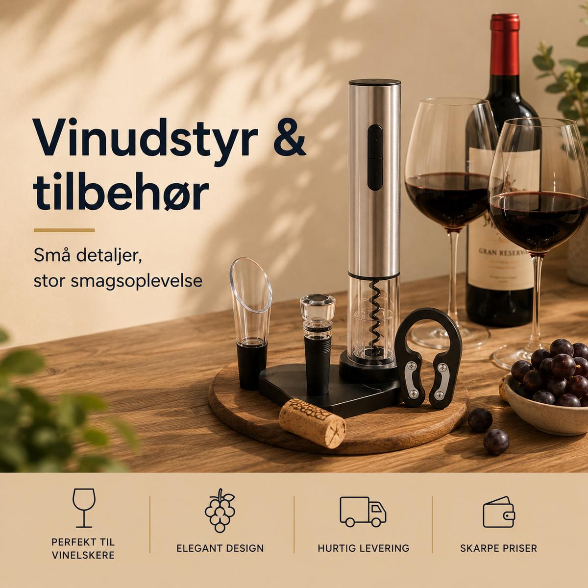 Vinudstyr & tilbeh&oslash;r