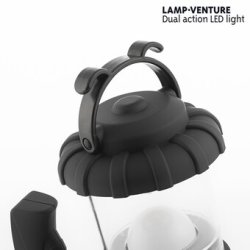 Campinglampe med lygte