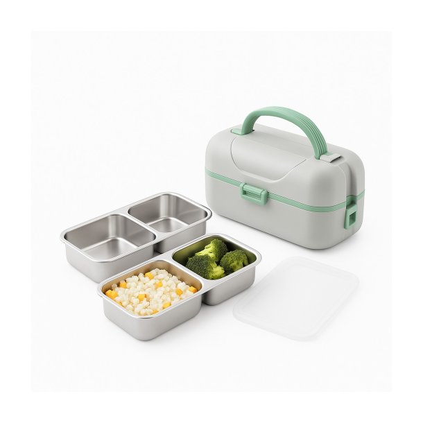 Elektrisk madkasse med damp