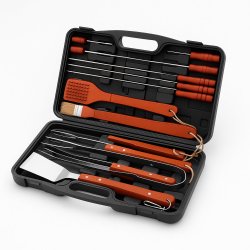 Grilludstyr i kuffert 18 dele