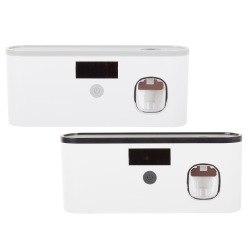 Tandbrsteholder med tandpastadispenser