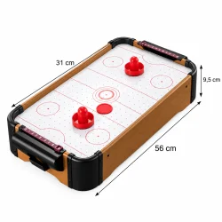 Airhockey bord med m�l p� 56 � 31 � 9,5 cm