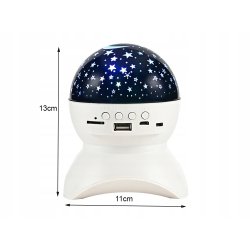 Stjerne LED natlys (farve pink)