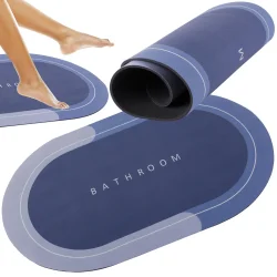 Badem�tte skridsikker hurtigtt�rrende design med rullet visning og fleksibilitet