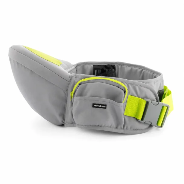 Ergonomisk b�resele med hofteb�lte og skridsikkert s�de p� hvid baggrund