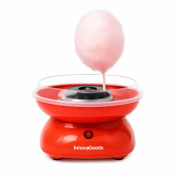 Candyflossmaskine 400W p� hvid baggrund med f�rdig candyfloss