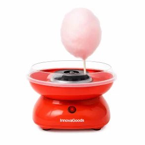Candyflossmaskine 400W p� hvid baggrund med f�rdig candyfloss