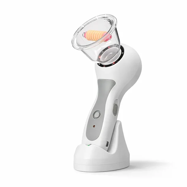 cellulite massager med vakuum og LED lys p� hvid baggrund