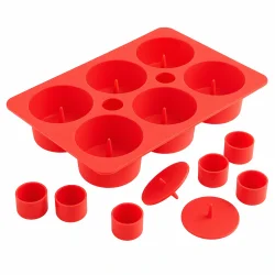 silikone cupcake form muffin bageform med indsats p� hvid baggrund