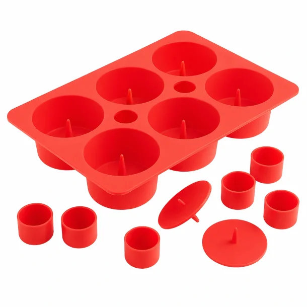 silikone cupcake form muffin bageform med indsats p� hvid baggrund