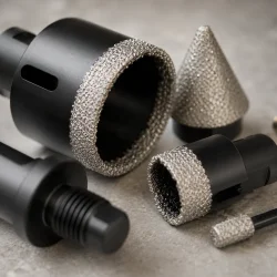 Diamantbor til fliser og porcel�n brugt til pr�cis boring i store klinker og natursten