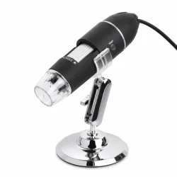 Digitalt mikroskop USB med LED lys og 1600x zoom p� hvid baggrund