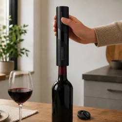Elektrisk vin�bner p� vinflaske til automatisk �bning