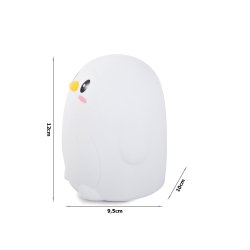 Silikone natlampe pingvin