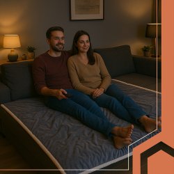 Varmet�ppe med timer