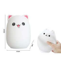 Silikone natlampe kat
