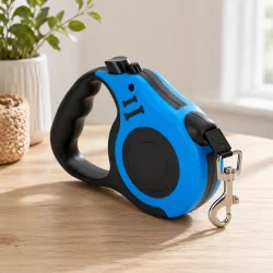 Flexline hund 5m med sikker bremse til sm� hunde i naturligt milj�