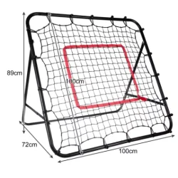 dimensioner af fodbold rebounder