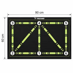 Fodbold tr�ningsm�tte med angivne m�l p� 90 cm i l�ngden og 60 cm i bredden.