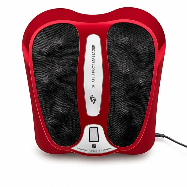Fodmassage maskine med varme og shiatsu massage p� hvid baggrund