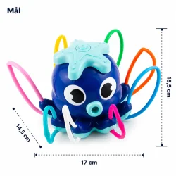 Dimensionsgrafik af vandfont�ne til b�rn med m�l p� 17 x 14,5 x 18,5 cm