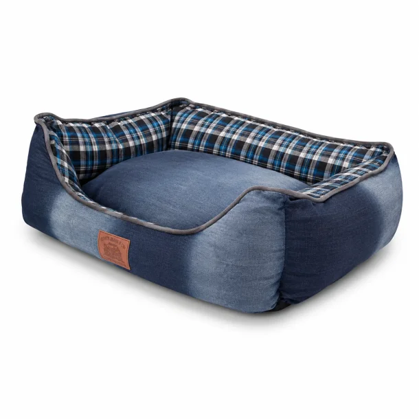Hundekurv XL 72x56 cm med aftagelig pude p� hvid baggrund i professionelt webshop produktfoto