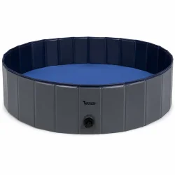 Hundepool 120 cm i foldbart design med skridsikker bund og afl�bsventil