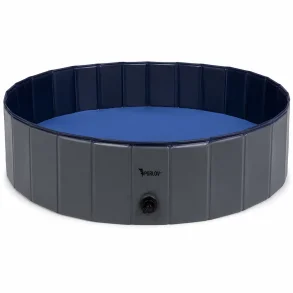 Hundepool 120 cm i foldbart design med skridsikker bund og afl�bsventil