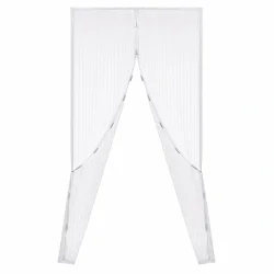 magnetisk insektgardin til d�r p� hvid baggrund myggenet med automatisk lukning