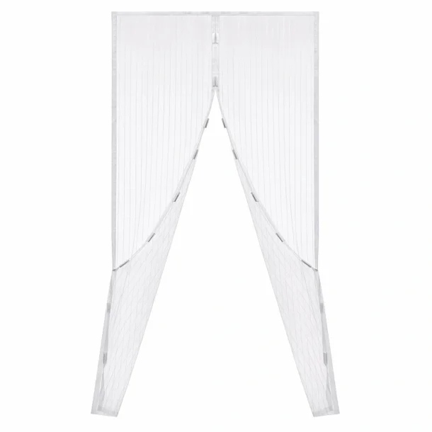 magnetisk insektgardin til d�r p� hvid baggrund myggenet med automatisk lukning