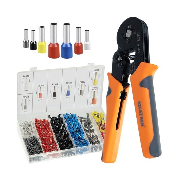 Kabelsko tang med endehylser