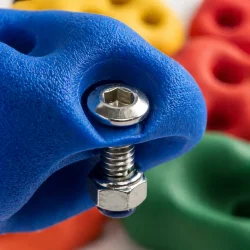 Klatregreb 15 stk detaljebillede af greb med bolt og skridsikker overflade