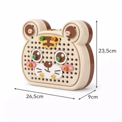 Konstruktionsleget�j med boremaskine byggeplade med m�l og dimensioner