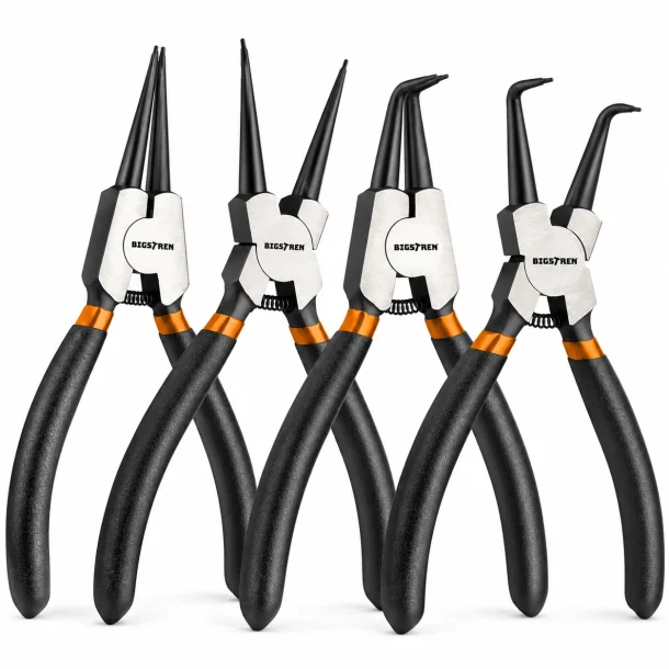 L�seringstangs�t med 4 t�nger, heraf 2 lige og 2 buede til indvendige og udvendige l�seringe.