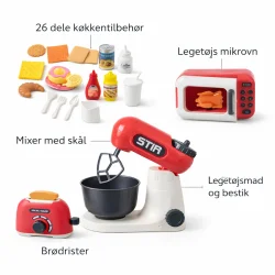 Leget�js k�kkens�t 26 dele med realistiske k�kkenmaskiner alle funktioner