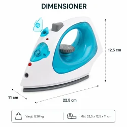 Leget�js strygejern med lys og lyd til b�rn med m�l og dimensioner
