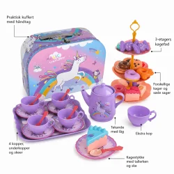 Leget�js tes�t med enhj�rning i kuffert til b�rn med fokus p� funktioner