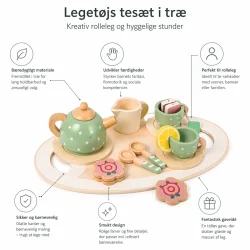 Leget�js tes�t i tr� gr�n infografik med funktioner og fordele 