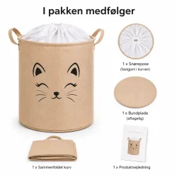 Leget�jskurv med sn�relukning til b�rnev�relse med indhold vist i pakken