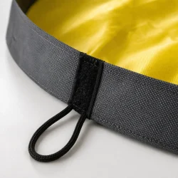 leget�jsm�tte med opbevaring og sn�re detalje af materiale og sn�relukning