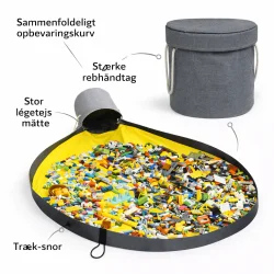 leget�jsm�tte med opbevaring og sn�re infografik med funktioner