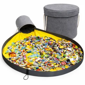 leget�jsm�tte med opbevaring og sn�re stor model p� hvid baggrund