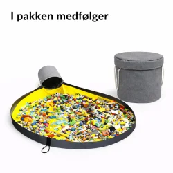 leget�jsm�tte med opbevaring og sn�re indhold i pakken vist samlet