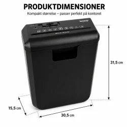 Lille makulator med m�l p� 30,5 x 15,5 x 31,5 cm